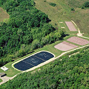 Milestone graphic aerial view