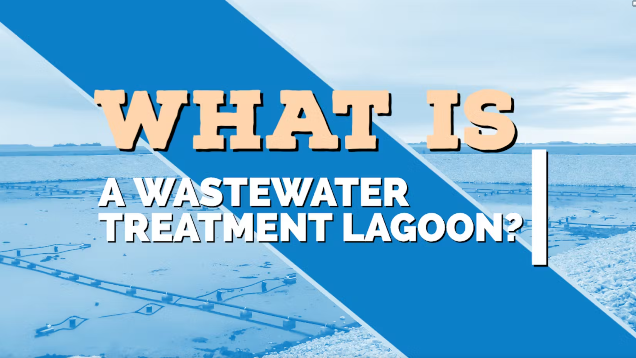 What is a wastewater treatment lagoon?